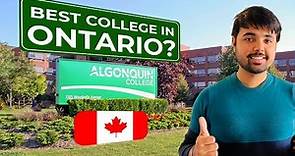 Algonquin College - OTTAWA CAMPUS TOUR | Best College in Ottawa?
