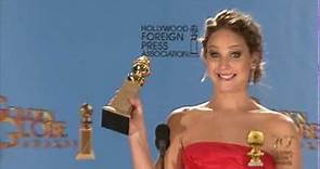 Jennifer Lawrence - backstage interview - Golden Globes 2013