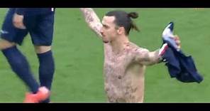 Zlatan Ibrahimovic showing off his NEW body tattoos after dream goal