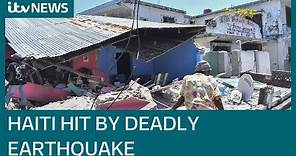 Haiti earthquake: Hundreds dead after after 7.2-magnitude quake | ITV News