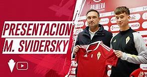 PRESENTACIÓN | Presentación de Martin Svidersky como nuevo jugador del Real Murcia C.F.