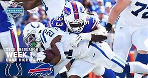 Indianapolis Colts vs. Buffalo Bills Preseason Week 1 Highlights | 2022 NFL Season