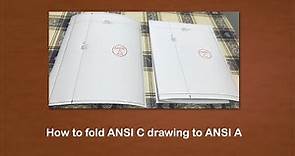 How to fold ANSI C drawing to ANSI A