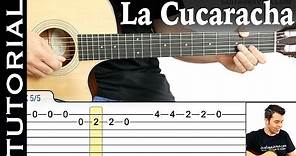 Cómo tocar La Cucaracha en guitarra (Completo) Melodía fácil guitarraviva