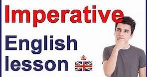 Imperative clauses - English grammar lesson