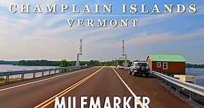 [4K] LAKE CHAMPLAIN ISLANDS - Burlington, Vermont - 4K Relaxing Scenic Island Driving Tour