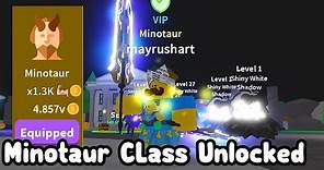 Unlocked New Class Minotaur After Playing For 24 Hours! - Roblox Saber Simulator