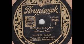 Mildred Bailey " Harlem Lullaby " 1933