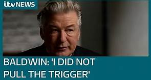 Alec Baldwin tears up during first interview since fatal set shooting | ITV News