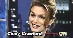 Cindy Crawford - On Larry King Interview 1996