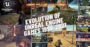 Evolution of Unreal Engine Games 1998-2021 (UE 1 to UE 4)