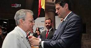Entregan presea Generalísimo Morelos a Marco Antonio Aguilar Cortés
