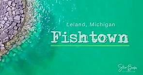 Fishtown in Leland Michigan aerial video - Steve Benton Photography