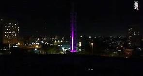 Inauguración del nuevo sistema de iluminación LED de la Torre de los Homenajes