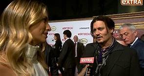 Johnny Depp Attends 'Mortdecai' Premiere Solo! Where Was Amber?