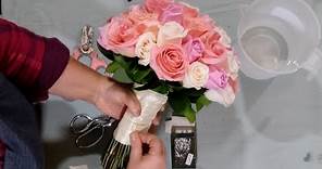 How to make a perfect 36 roses hand tied bridal bouquet