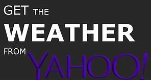 How to use the Yahoo! weather API