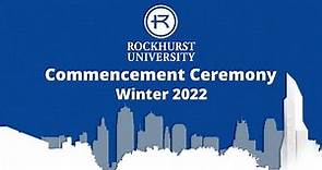 Rockhurst University Graduation Winter 22
