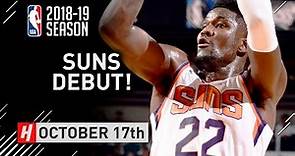 DeAndre Ayton Official NBA Debut Full Highlights Suns vs Mavericks 2018.10.17 - 18 Pts, 10 Reb