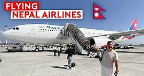 Himalaya Adventure - Flying Nepal Airlines A330 to Kathmandu