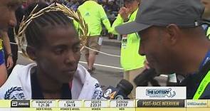 Worknesh Degefa Reacts To Winning Boston Marathon By Wide Margin