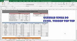 Como desproteger planilha do Excel