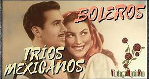 BOLEROS, desde México con los mejores tríos mexicanos de antaño, Música Romántica. Voces y Guitarras