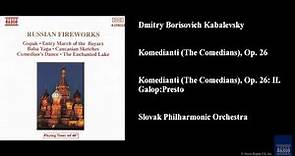 Dmitry Borisovich Kabalevsky, Komedianti (The Comedians), Op. 26