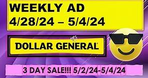 DOLLAR GENERAL WEEKLY AD 4/28/24 - 5/4/24 COMPLETE AD