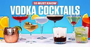 10 Vodka Cocktails Every Bartender Needs To Know | Bartending 101