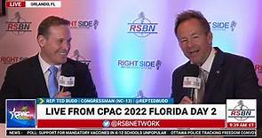 U.S. Congressman for (NC-13) Rep. Ted Budd Interview with RSBN's own Brian Glenn at CPAC 2022 in FL