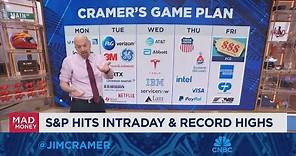 Jim Cramer looks ahead to next week's earnings schedule