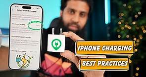 iPhone Best Charging Practice for 100% Battery Health