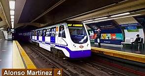 Alonso Martínez L4 : Metro de Madrid ( Serie 3000 )
