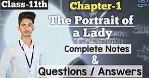 The Portrait of a Lady Class 11th | NCERT Questions and Answers