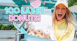 Trying 100 LAYER DONUTS at Five Daughters Bakery!!!