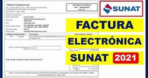 Cómo emitir una Factura Electrónica 2021 - Sunat