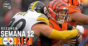 Pittsburgh Steelers vs. Cincinnati Bengals | Semana 12 NFL 2023 | NFL Highlights Resumen en español