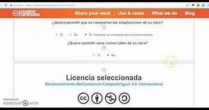 Cómo crear una Licencia Creative Commons