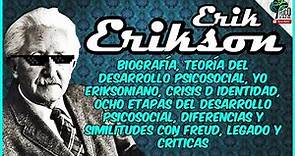 Erik ERIKSON | 🔴 Teoría DEL DESARROLLO PSICOSOCIAL | Resumen con ejemplos fácil