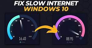 Fix Slow WiFi Internet on Windows 10 | Windows 10 Slow Internet Speed Fix | Fix Slow Internet Speed