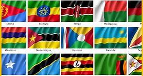 All The Flags Of Eastern Africa