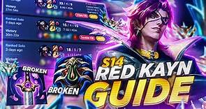 Rank 1 Kayn Shows YOU How to Play SEASON 14 RED KAYN (IN DEPTH GUIDE)