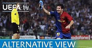 Lionel Messi 2009 Champions League goal v Man.United from every angle