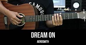 Dream On - Aerosmith | EASY Guitar Tutorial - Chords / Lyrics - Guitar Lessons