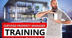 CERTIFIED PROPERTY MANAGER TRAINING