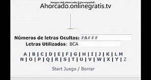 Ahorcado Juegos para jugar online gratis