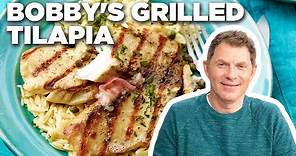 Bobby Flay's 5-Star Grilled Tilapia | Boy Meets Grill | Food Network