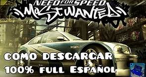 Descargar Need For Speed Most Wanted (2005) Full Español Para PC Mediafire