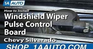 How To Replace Wiper Pulse Control Board 99-06 GMC Sierra 2500